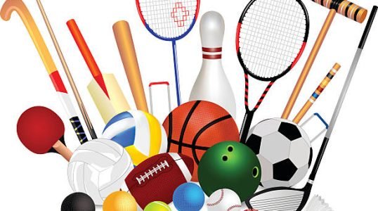 Set Of Sports Equipment Set Of Sports Equipment